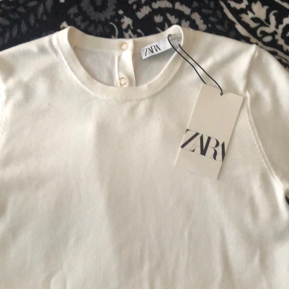 Zara Sweaters - Zara white spring sweater